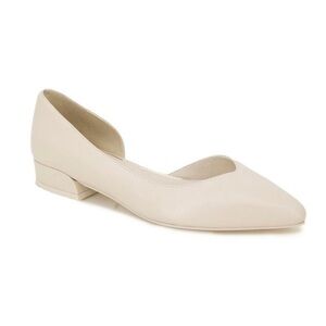 Kenneth Cole Carolyn Slip On Leather d’Orsay Low Pump Flats - NWT